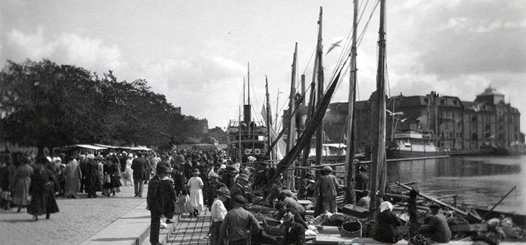 Historisk bild på Ölandskajen