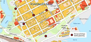 Färre men bättre sopkärl på Kvarnholmen - Kalmar