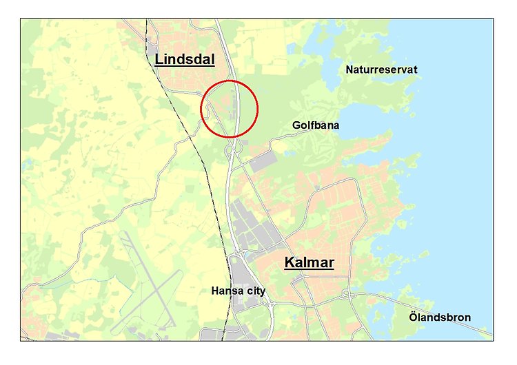 Karta över Lindsdal och Fjölebro